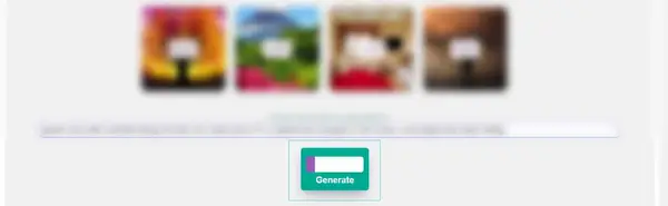 AI Image Generator buttons
